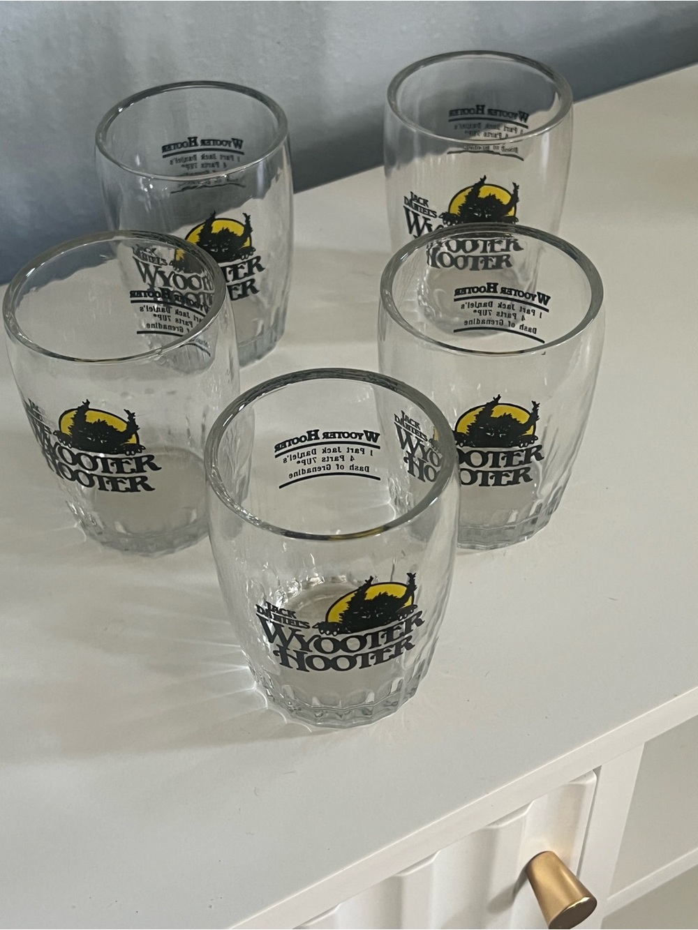 Jack Daniels Wyooter Hooter Recipe Coctail Glasses (5)